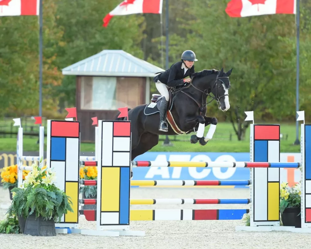 Donny jumping.